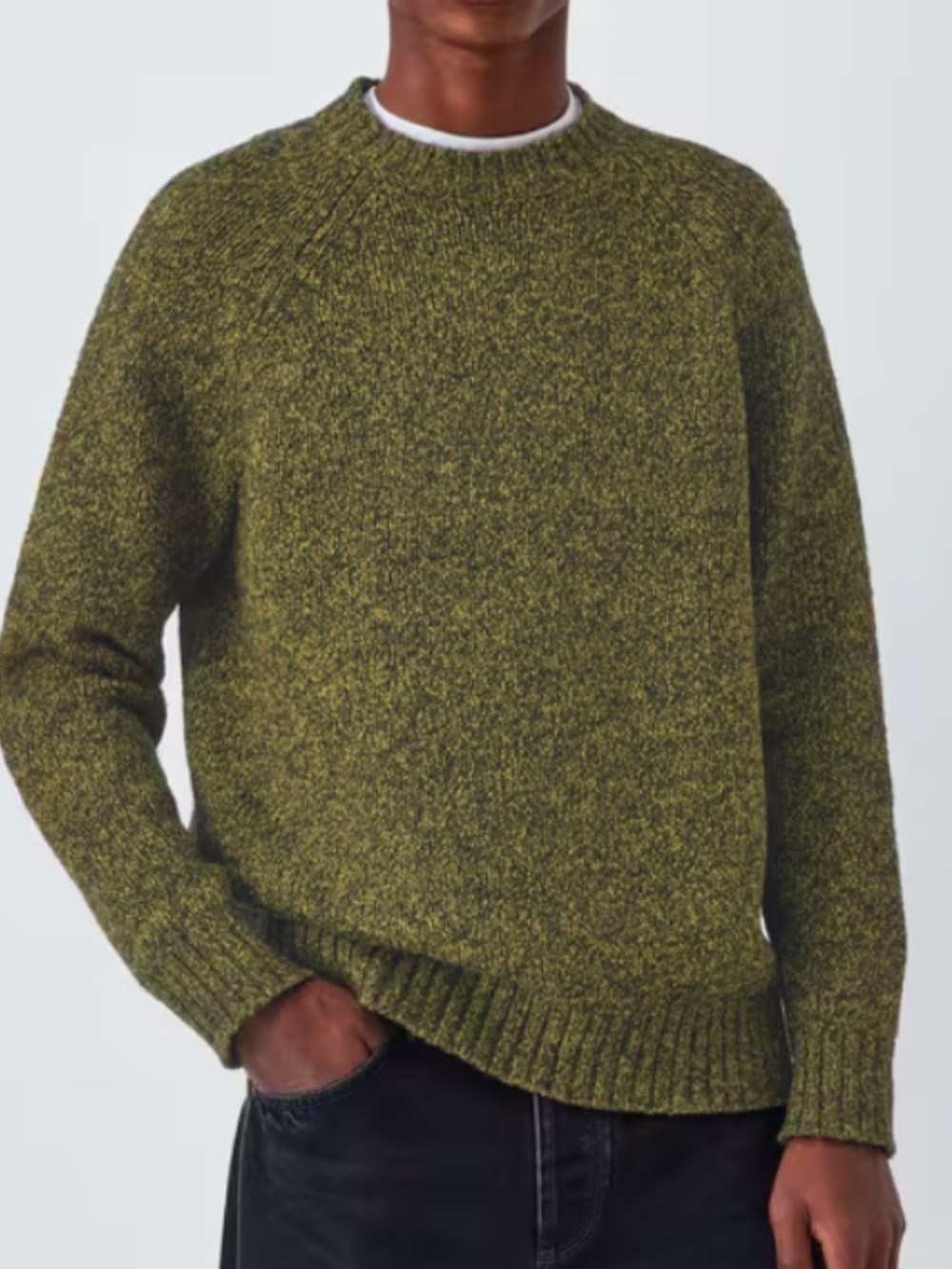 COS Sweater / Green Space-dyed Mohair-blend Jumper
